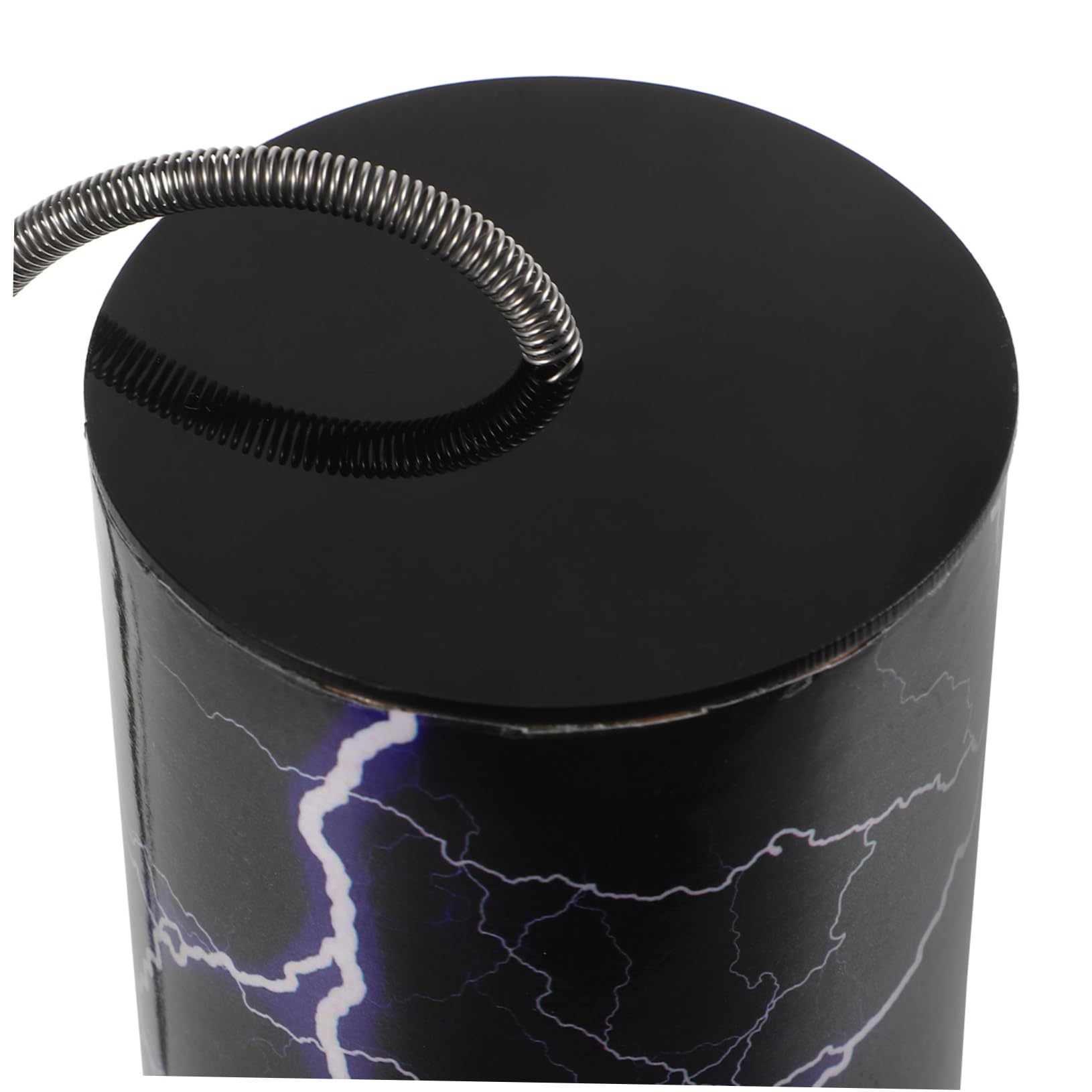 YARNOW Schwarze Feder Trommel mit Verstellbarem Klang und Vielseitigem Design aus Papier Metall und PVC für Musikalische Aufführungen und Aufnahmen