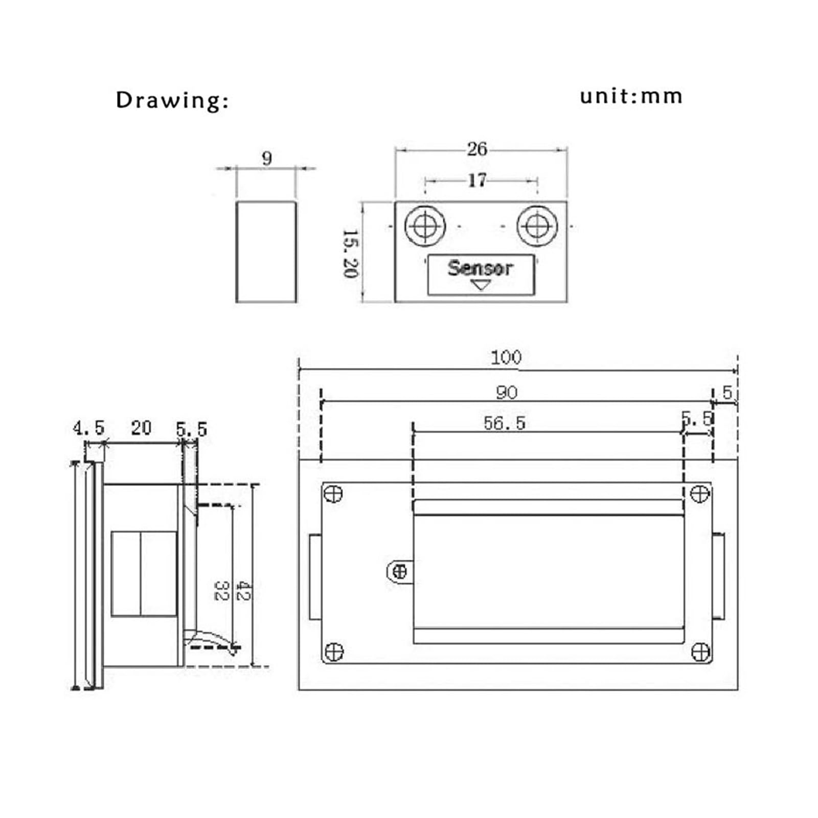 Codificador de Escala Lineal, De medición de Tiras con Sensor de Cinta magnética integrada con Pantalla magnética M503 Pantalla de Contador DRO para Torno fresador