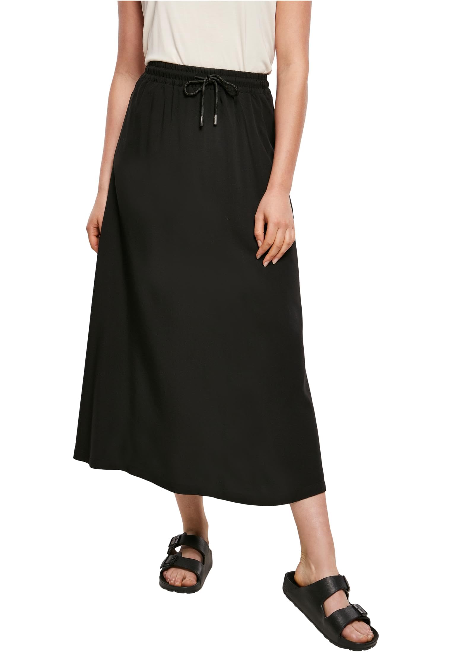 Urban Classics Damen Ladies Viscose Midi Skirt