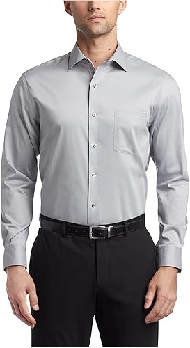 Miniatura 29 de Van Heusen Camisa de vestir para hombre, ajuste regular, cuello flexible, elástica, sin arrugas