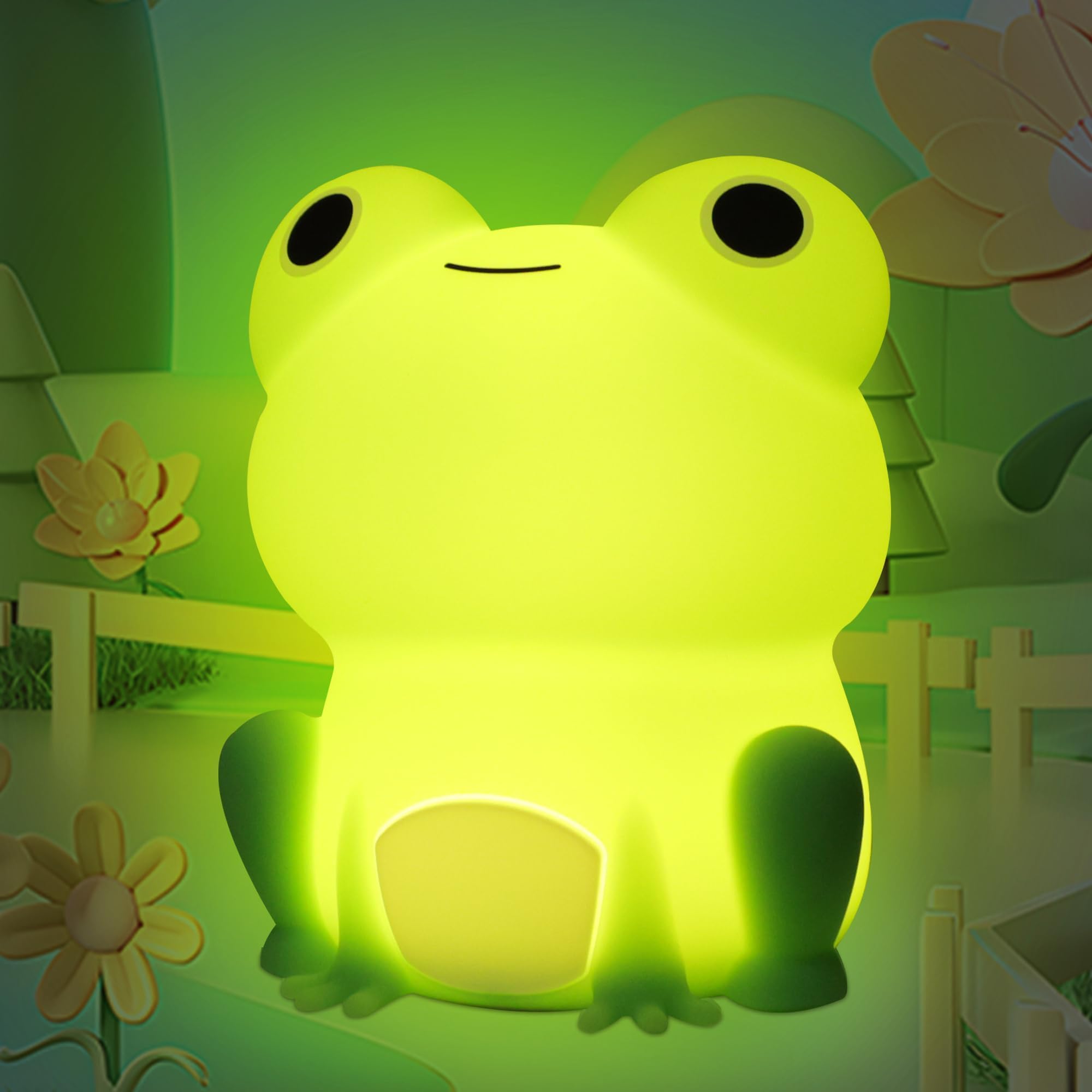 Attivolife Night Light for Kids (Green-Frog)