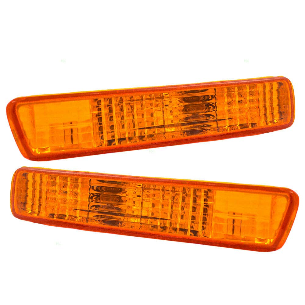 I-Match Auto Parts Left Driver and Right Passenger Side Parking Light Assembly Replacement for 1994-1995 Honda Accord Sedan Coupe and Wagon HO2530106 HO2531107 33350SV4A01 33300SV4A01 Set of 2