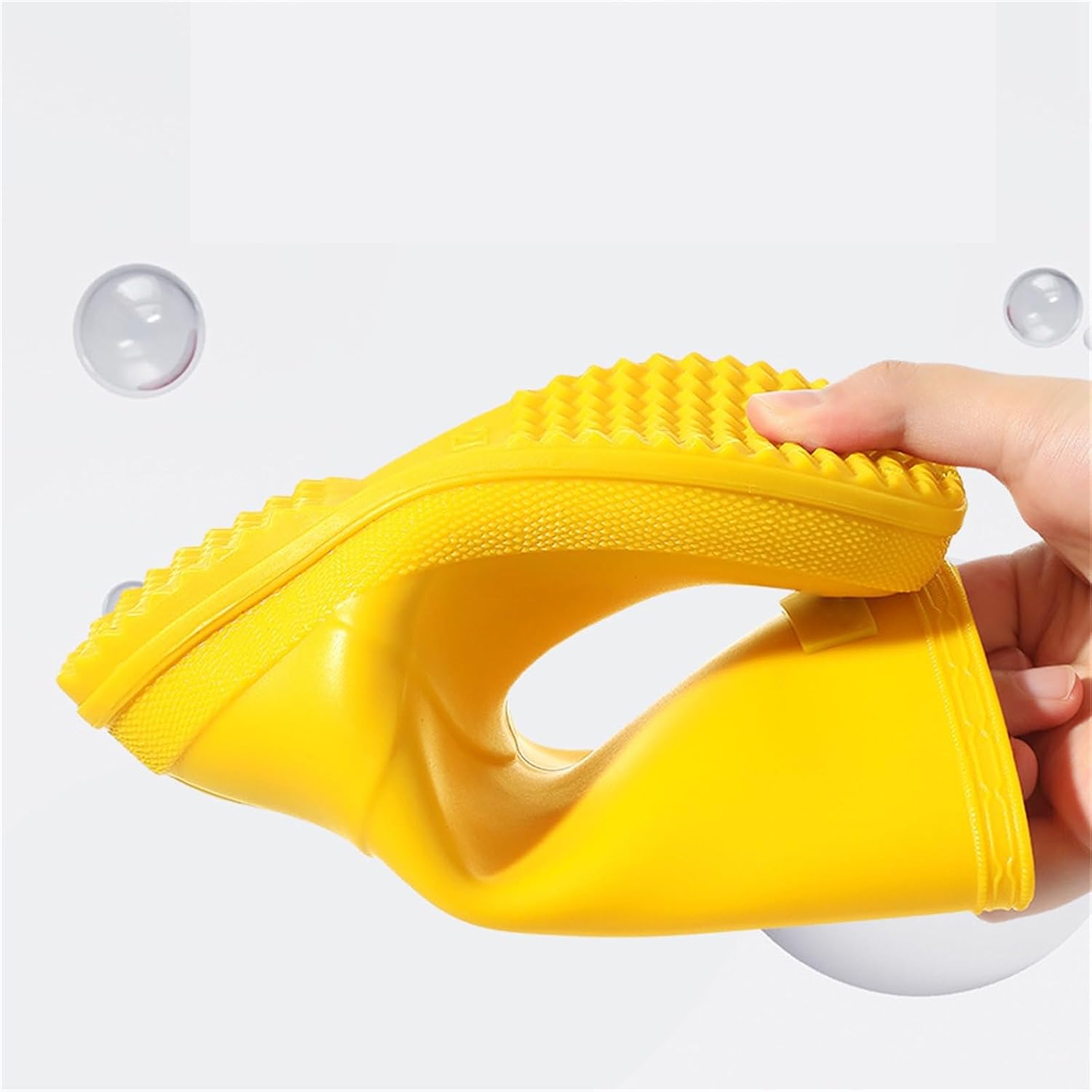 Kids Plain Rain Boots Toddler Girls Non Slip Thick Sole Shoes Lightweight High-Top Rainboots Fall Outdoor Hiking Water Shoes Warm Comfortable Rain Boots,B-Yellow, 13.5