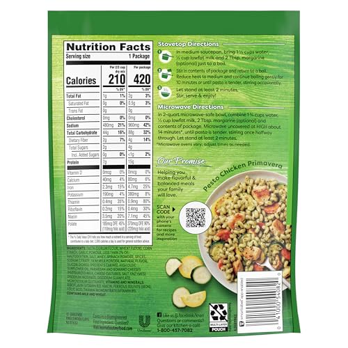 Image of Knorr Creamy Pesto Pasta Sides 4.3 oz, Quick Side Dish, 1PK