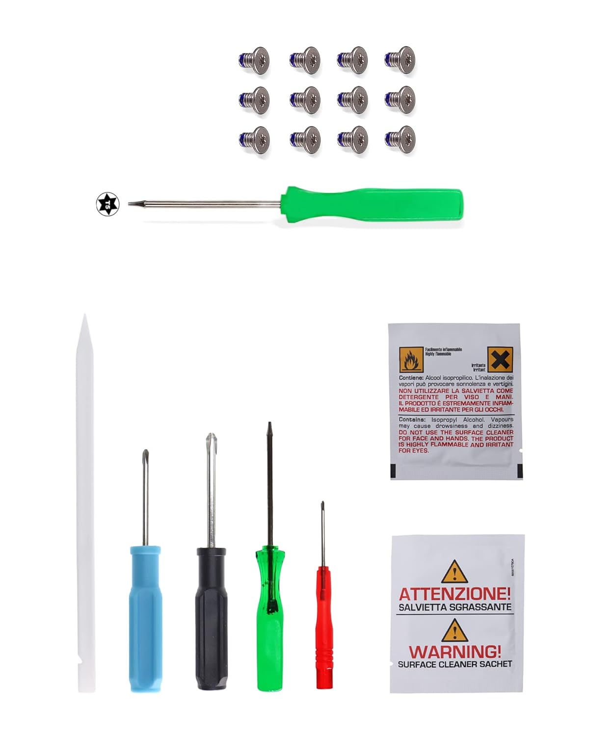 Screwdrivers Toolkit + T5 M2 X3 Screws for Compatible with