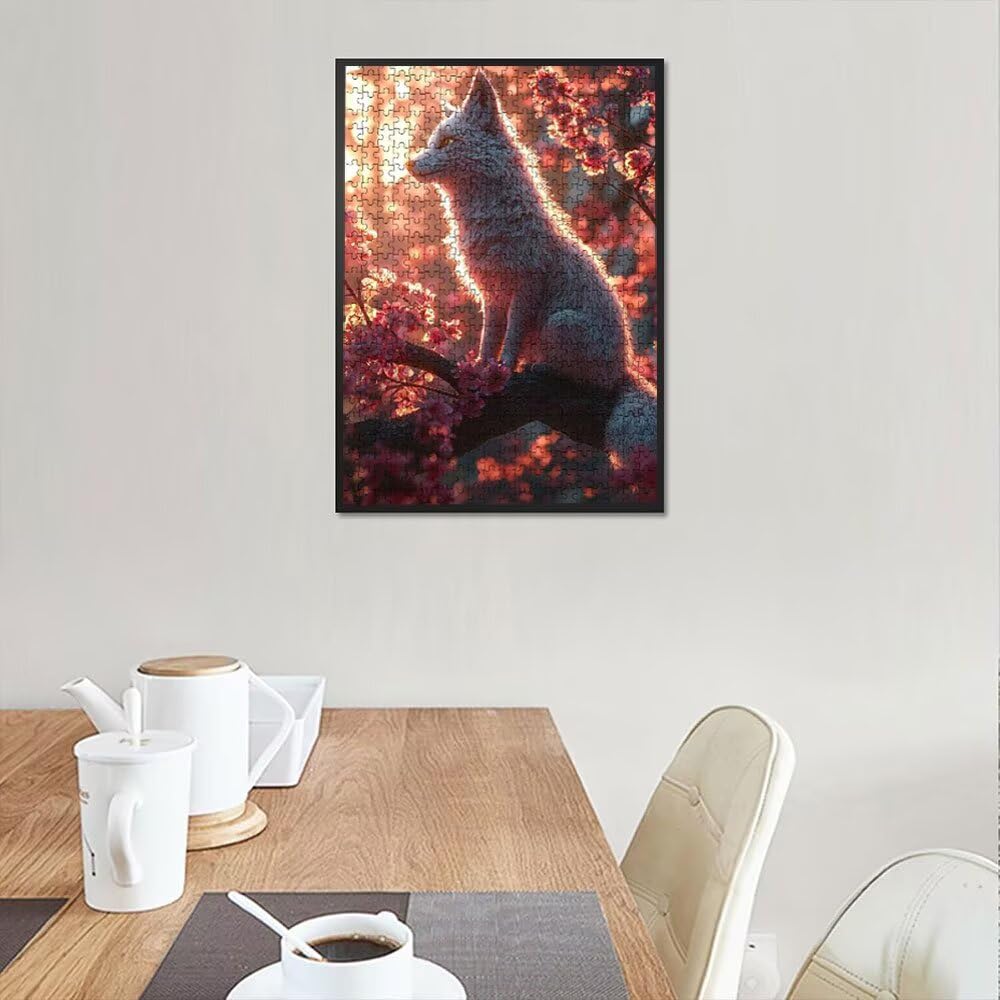 Puzzle 6000 sztuk, kwiat brzoskwini biały wilk puzzle dla dorosłych 6000, drewniane puzzle, klasyczne gry edukacyjne, niemożliwe wyzwanie, rodzina gier, kreatywny prezent DX0YL1-875