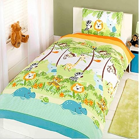 Jungle Boogie Children's Duvet and Pillow Set Cover