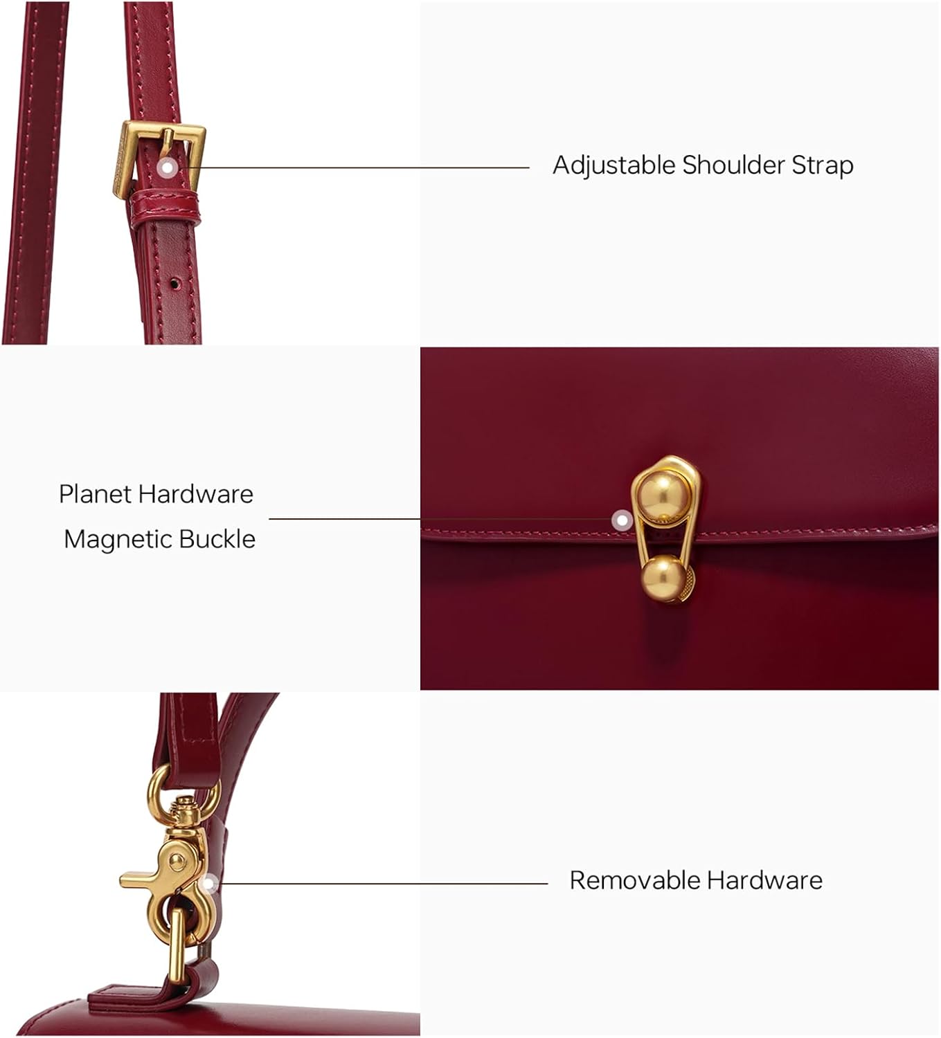 LA FESTIN Small Purse Genuine Leather Top Handle Bags For Women: Vintage Medium Perfect for Work Parties