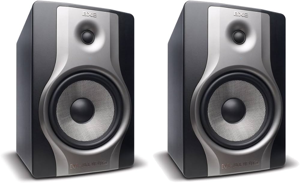M-Audio BX8 Carbon Studio Monitor for Music Production & Mixingm