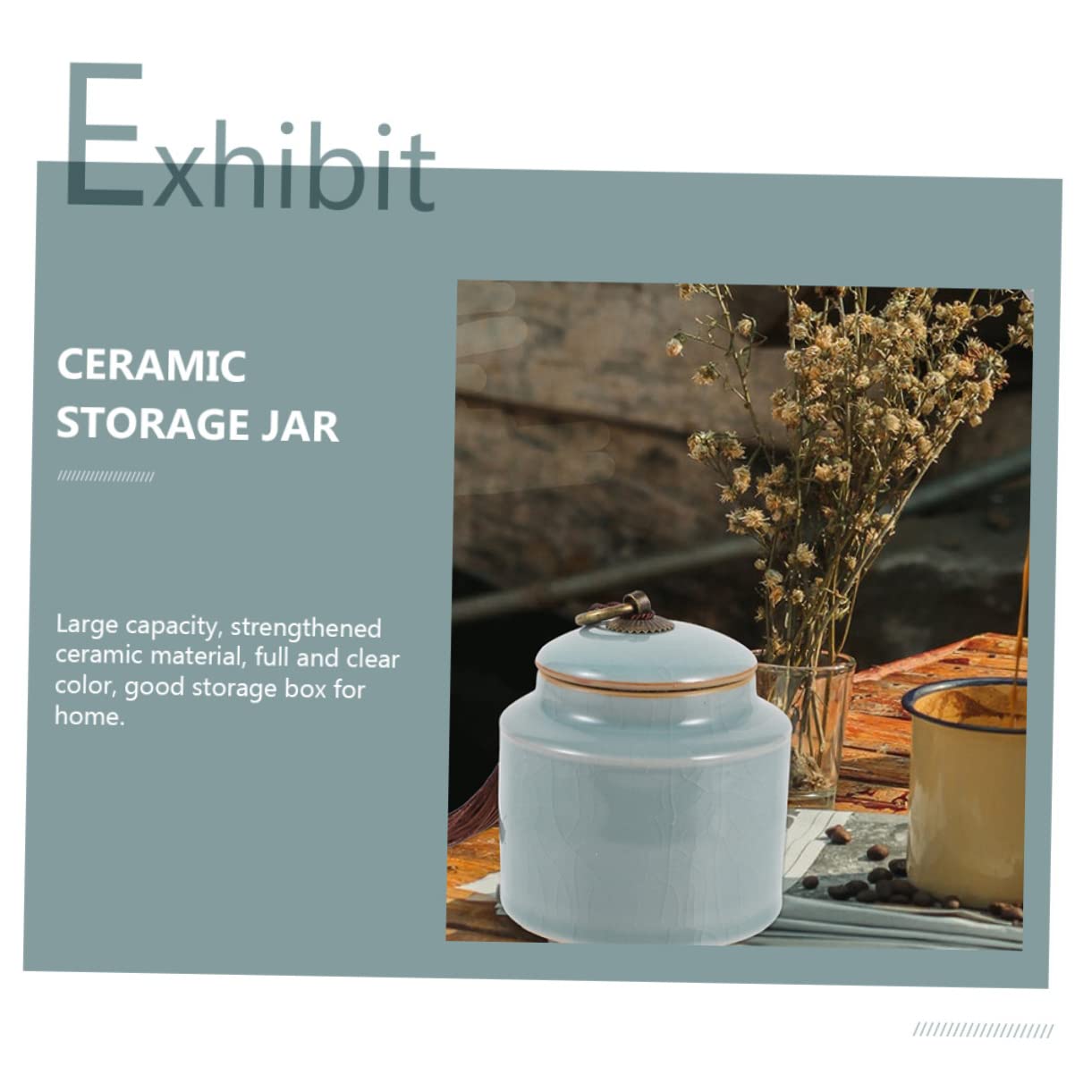 Barattoli Di Stoccaggio in Ceramica Coperchio Sigillato Per Alimenti Secchi e Tè, Set Da 2 Pezzi, Design Elegante Per Cucina, Famiglia, Hotel e Ristoranti