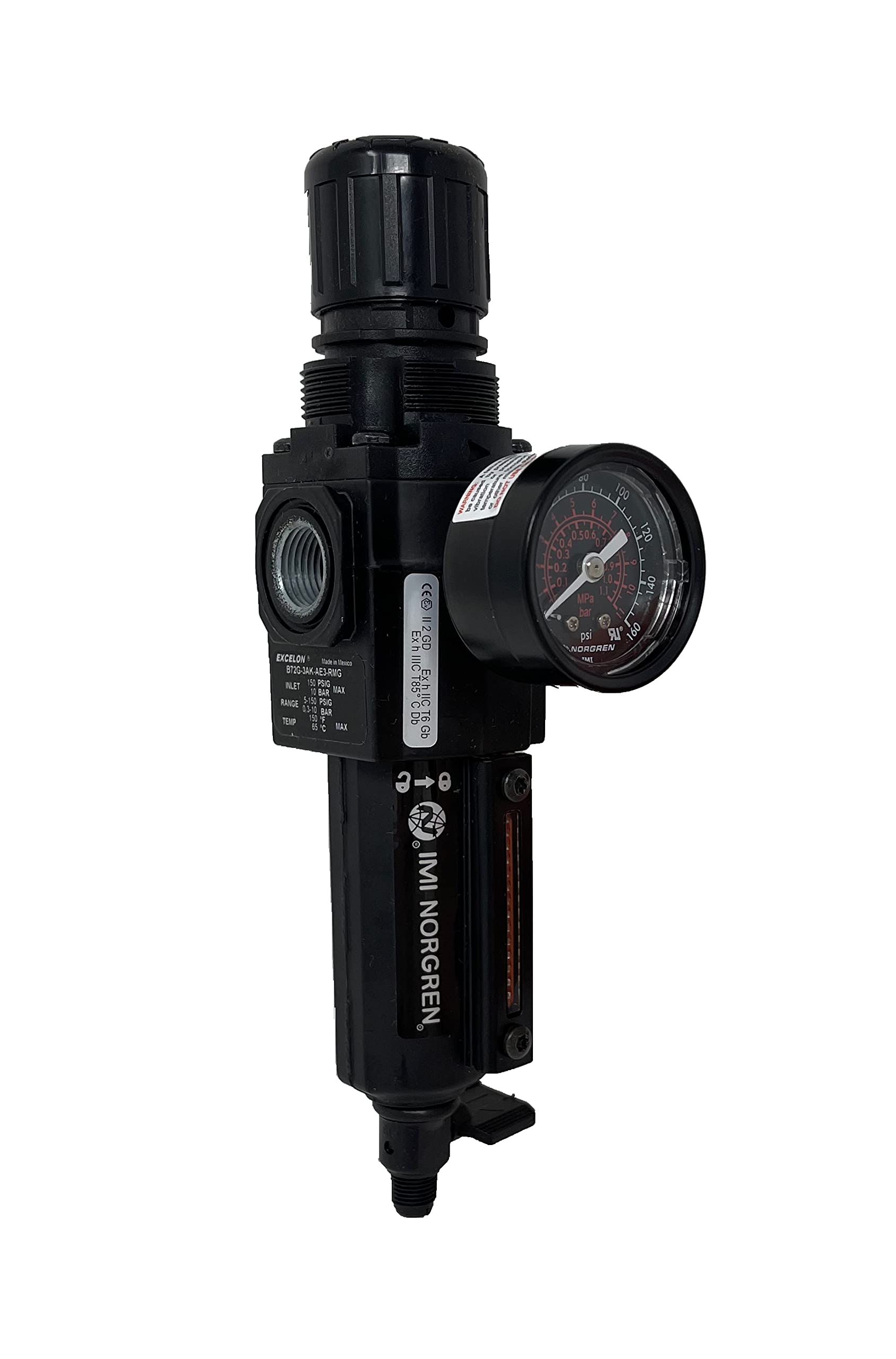 Norgren Excelon Combo Filter/Regulator, 3/8