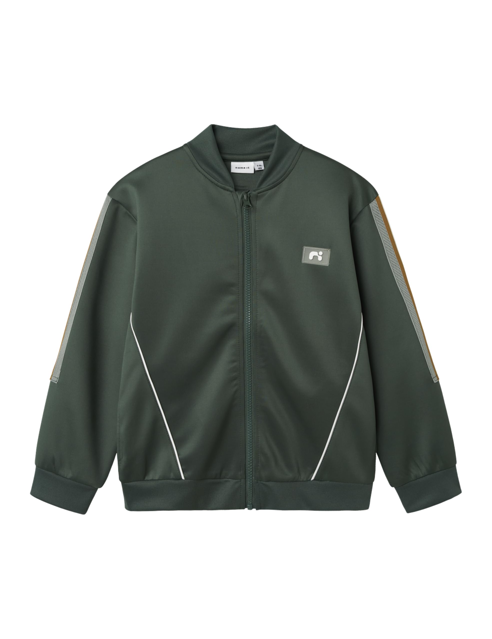 NAME IT Nkmlancer Ls Nreg Sweat Card Unb chłopięce, Garden Topiary, 134-140