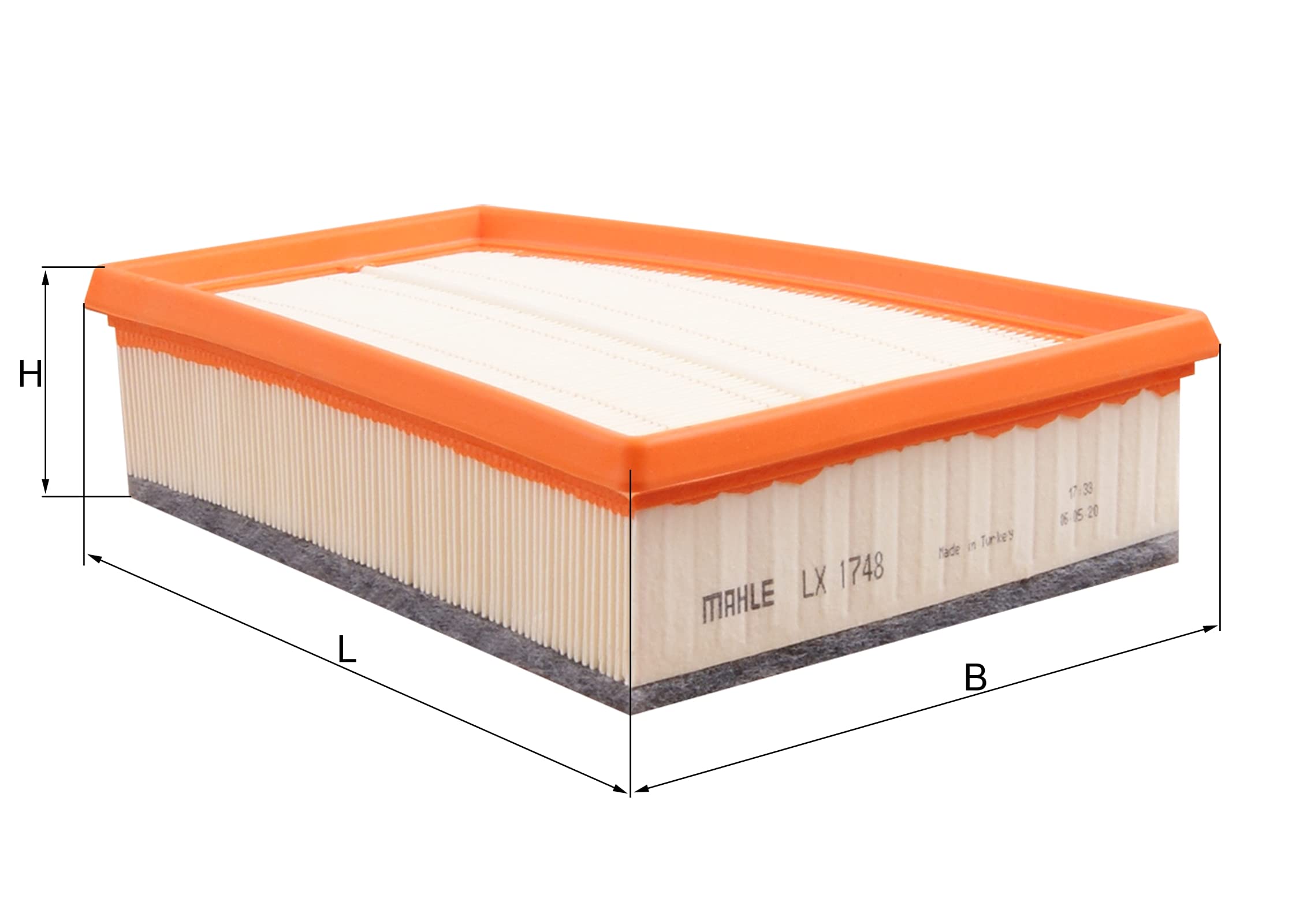 MAHLE LX 1748 - Air Filter Car - Engine