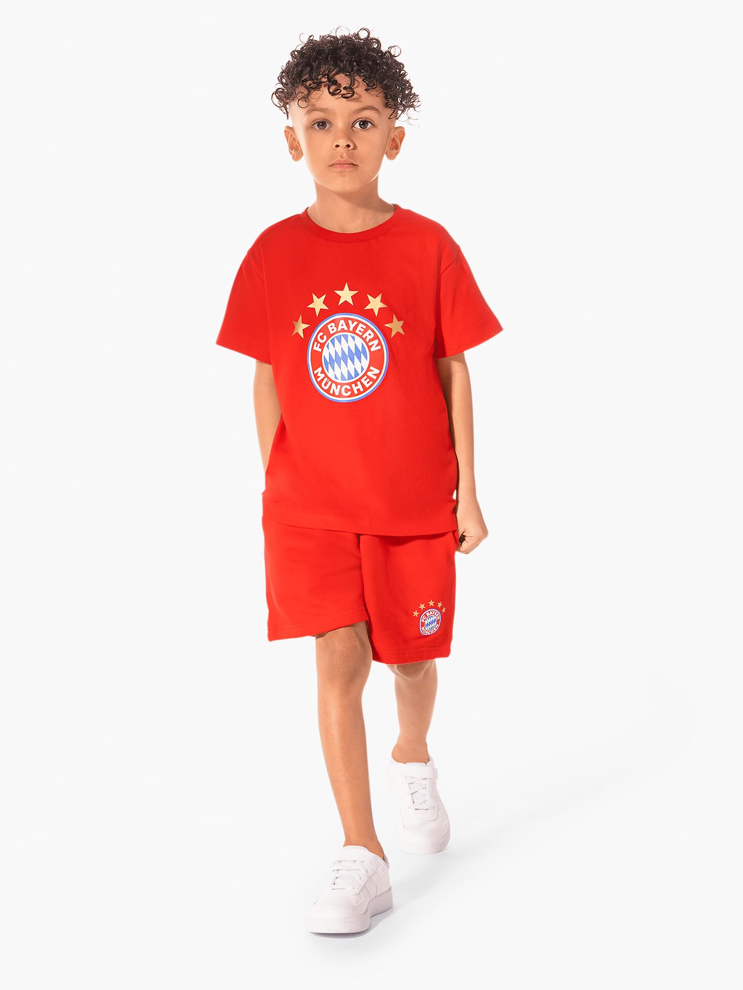 FC Bayern München I Sweatshort Essential I Kinder I Rot