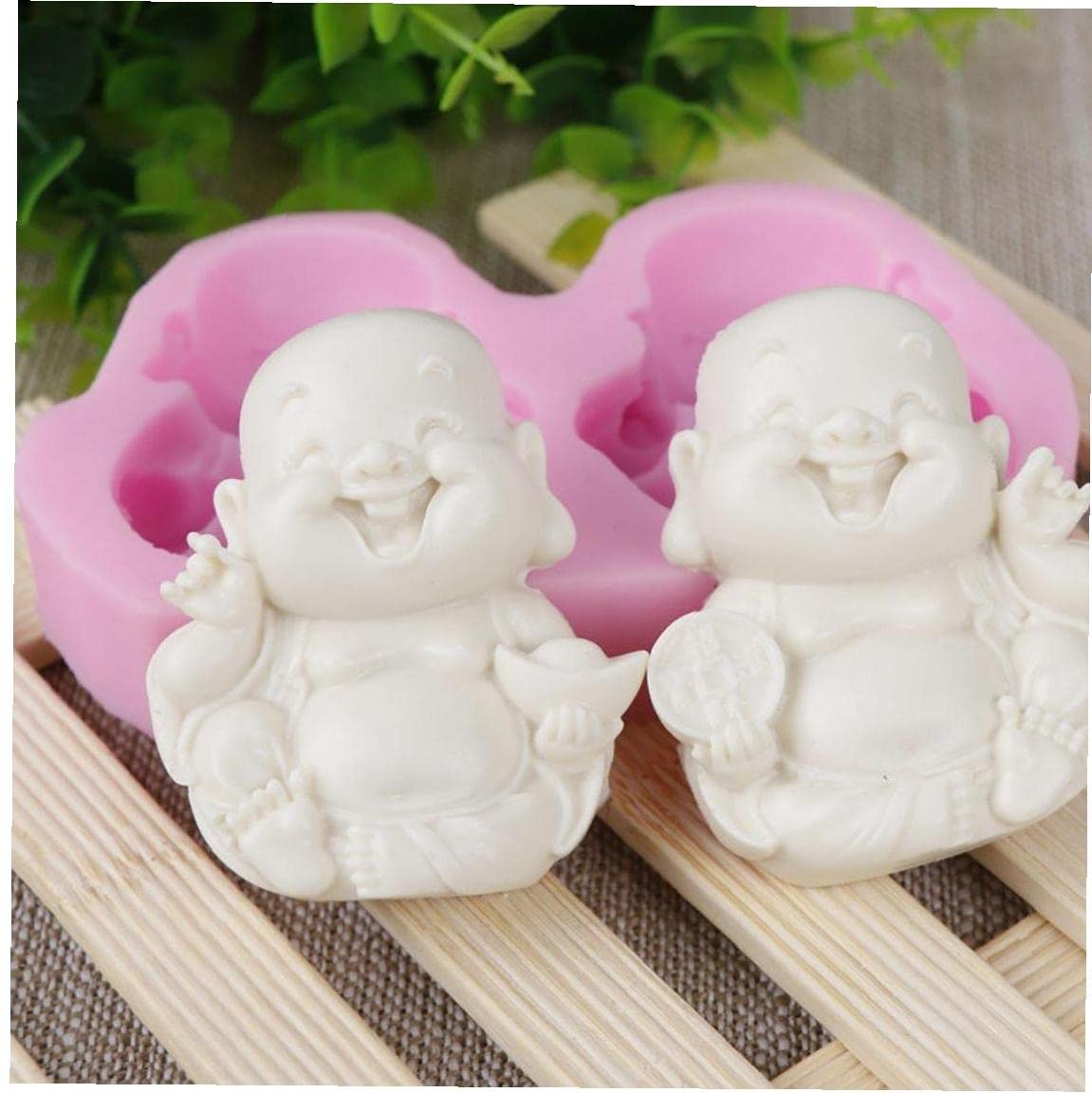 Molde 3D Buda Buda Buda Moldeo De Cera Moldes De Derretimiento Molde De Resina Epoxi Arte Arte Silicona Molde DIY Moldes De Jabón Hechos a Mano
