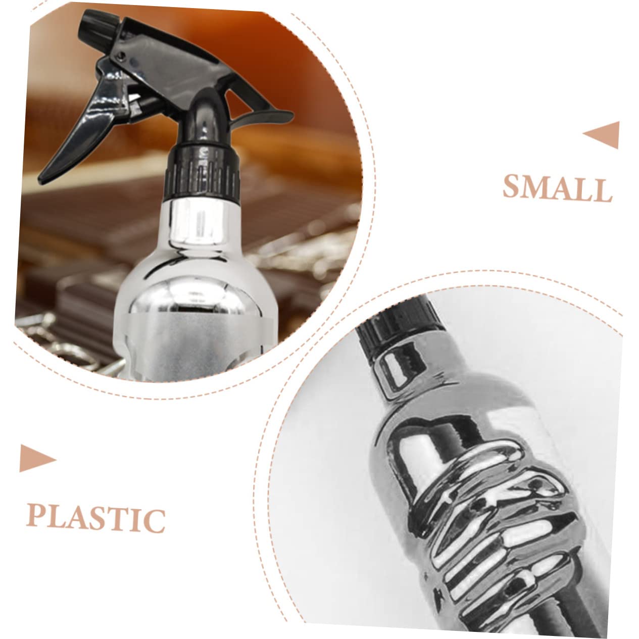 Cabilock 4piezas Botella De Spray Retro Para Peluquería Atomizador De Agua Para Barbershop Pulverizador De Diseño Ergonómico y Capacidad Adecuada Para Uso Profesional