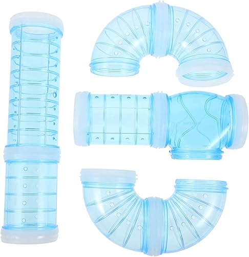 POPETPOP Tubos de hámster túnel de hámster cómodo para mascotas escondite DIY Laberinto Conector portátil Hamster Cueva Hamster Tubo hurón Molar