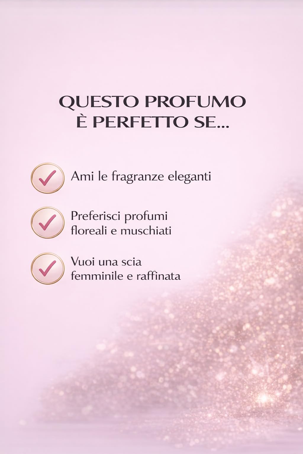 For Her Eau de Parfum Donna 100 ml – Profumo Femminile Muschiato con Rosa e Ambra, Fragranza Elegante e Sensuale, Idea Regalo Donna