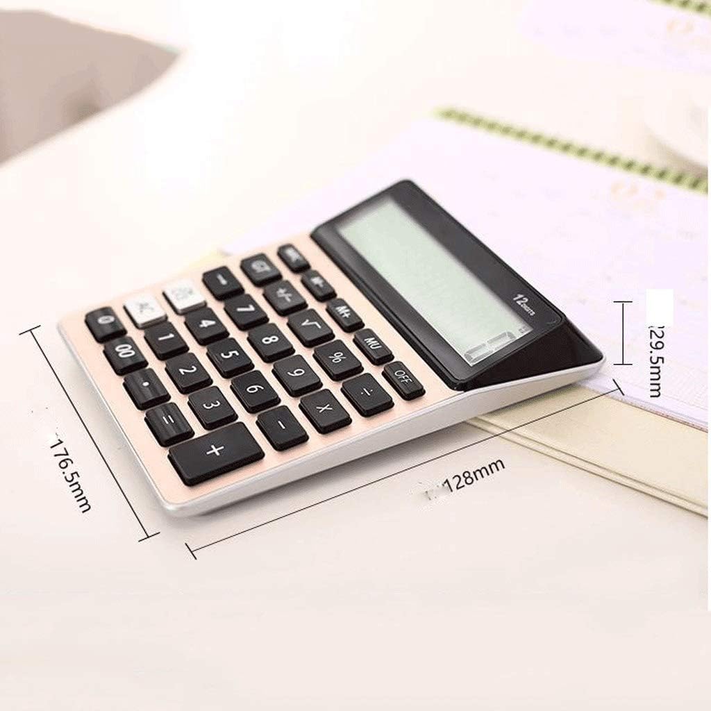 Commercial Desktop Calculator Battery and Solar Hybrid Powered LCD Display, Great for Home and Office Use