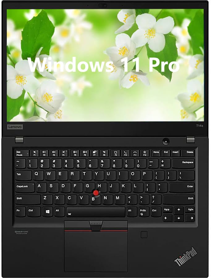 Lenovo ThinkPad T14s Gen 1 Portátil empresarial, 14" FHD (1920x1080), Intel Core i7-10610U, 32 GB RAM, 512 GB SSD, Teclado QWERTY Americano, Windows 11 Pro (reacondicionado)