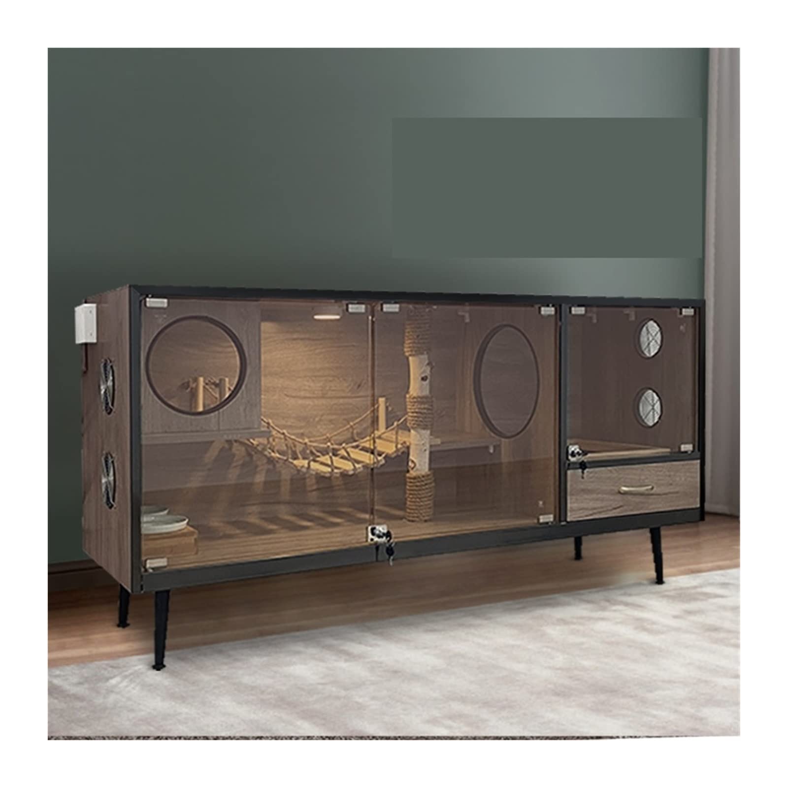 Casa per Gatti Luxury Cat Litter Cat Villa Four Seasons General Deeping Room Cat Gage Cage Cat House Pet può essere personalizzato Casetta per Gatto (Color : Breathable style)