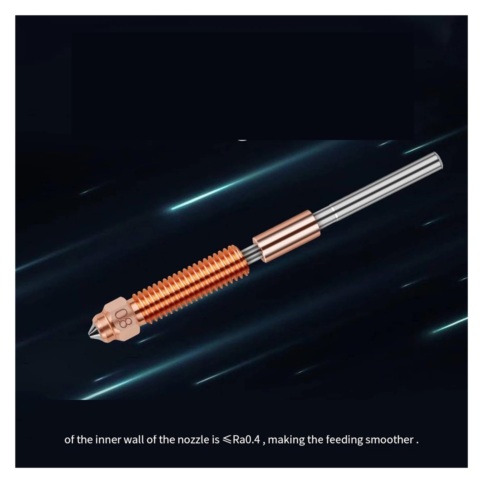 Compatible con Creality, kit de hotend cerámico K1/SE/C/Max/E3 V3 | Kit de hotend cerámico, acero endurecido, intercambio rápido, compatible con K1/SE/C/Max/E3 V3(3PCS 0.4mm Nozzle)