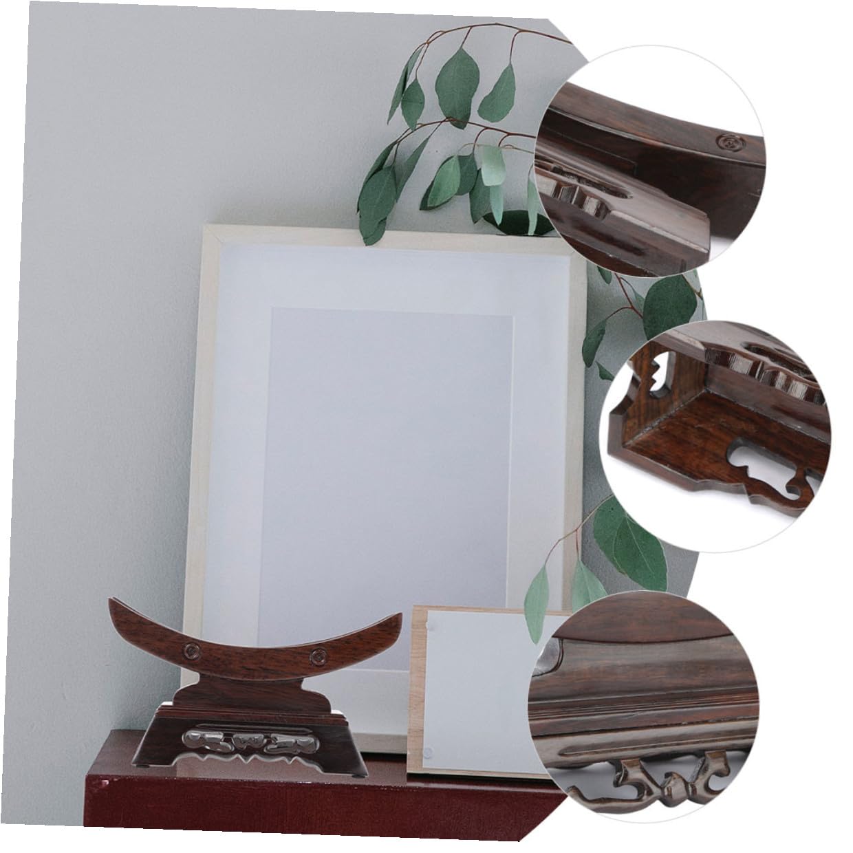NOLITOY Support Décoratif Simple et Élégant pour Couteaux de Collection Atmosphère Artistique Unique en Bois Précieux , Porte- pour Rangement Domestique
