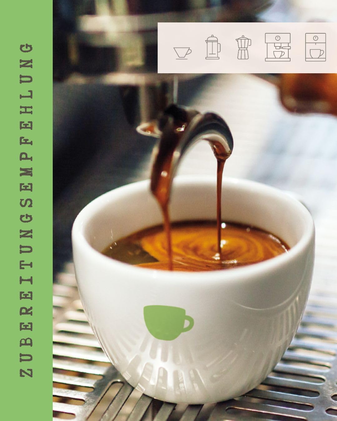 Green Cup Coffee Serena | Entkoffeinierte Kaffeebohnen Ganze Bohnen 1 kg | 100% Arabica Peru Bio | Mittlere Röstung Schokoladig Karamell Trauben | Vollautomat French Press Cold Brew
