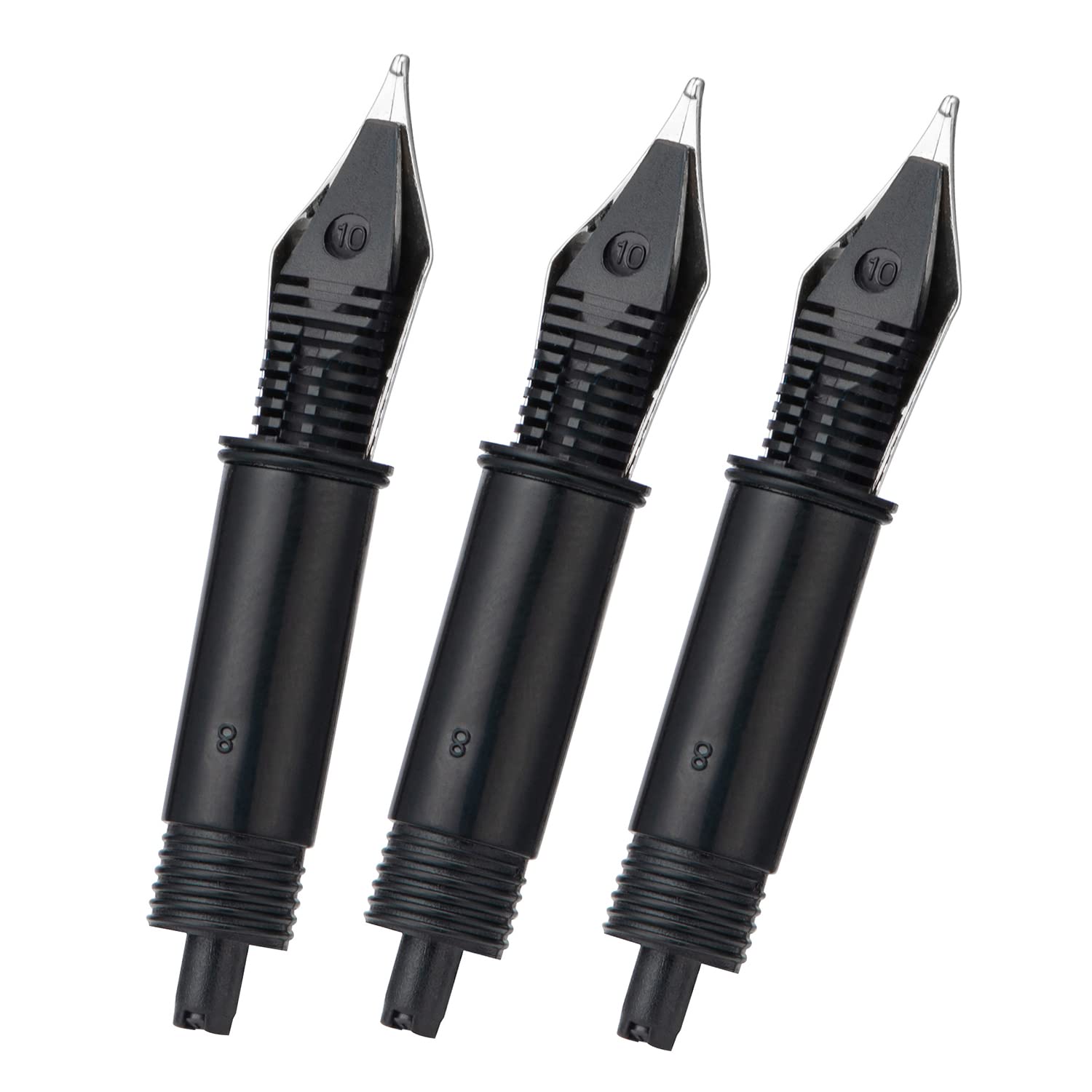 Set of 3 Jinhao 82 Fountain Pen Extra FIne Nib with Black Section Feed Silver-Compatible with Jinhao 82, 88, 95, 82 Mini, 92 - Image 2