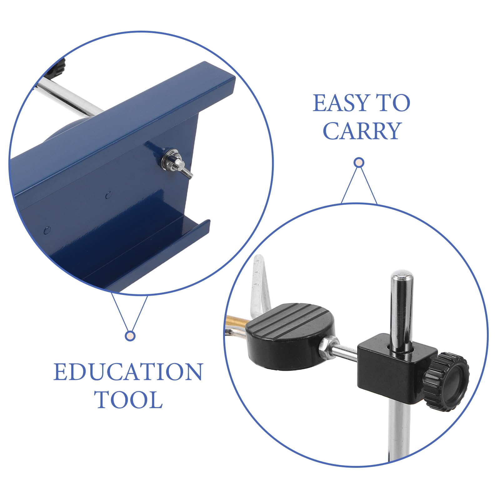 PRETYZOOM Varilla de Conducción Térmica para Experimentos de Física Educativa, Herramienta de Ayuda Didáctica Materiales de Aluminio y Acero Inoxidable para Laboratorio Escolar