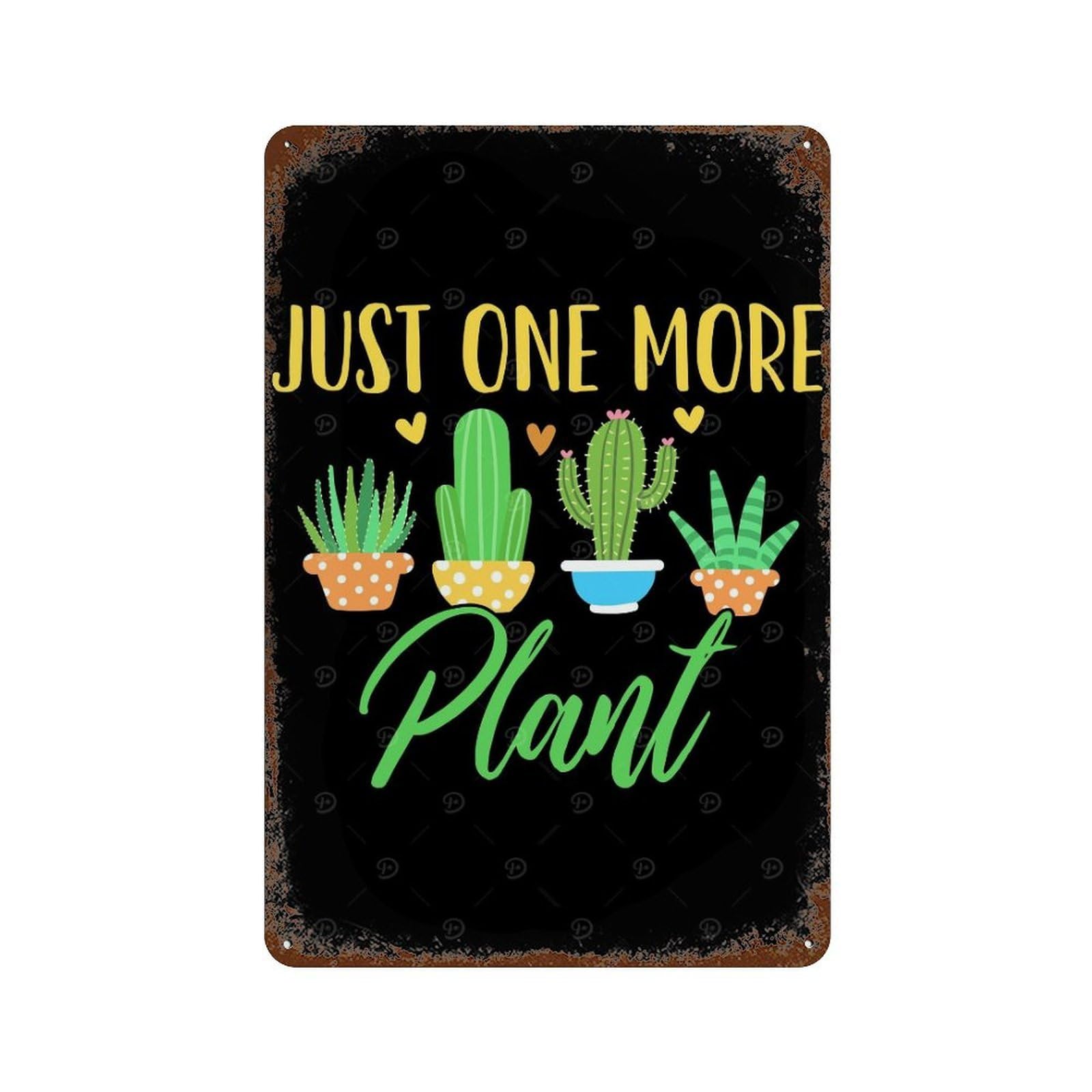 Plants Gardener Gardening Retro Metal Sign 11.8"x7.9", Decorative Metal Wall Art for Basement, Hobby Room And Garage Decor