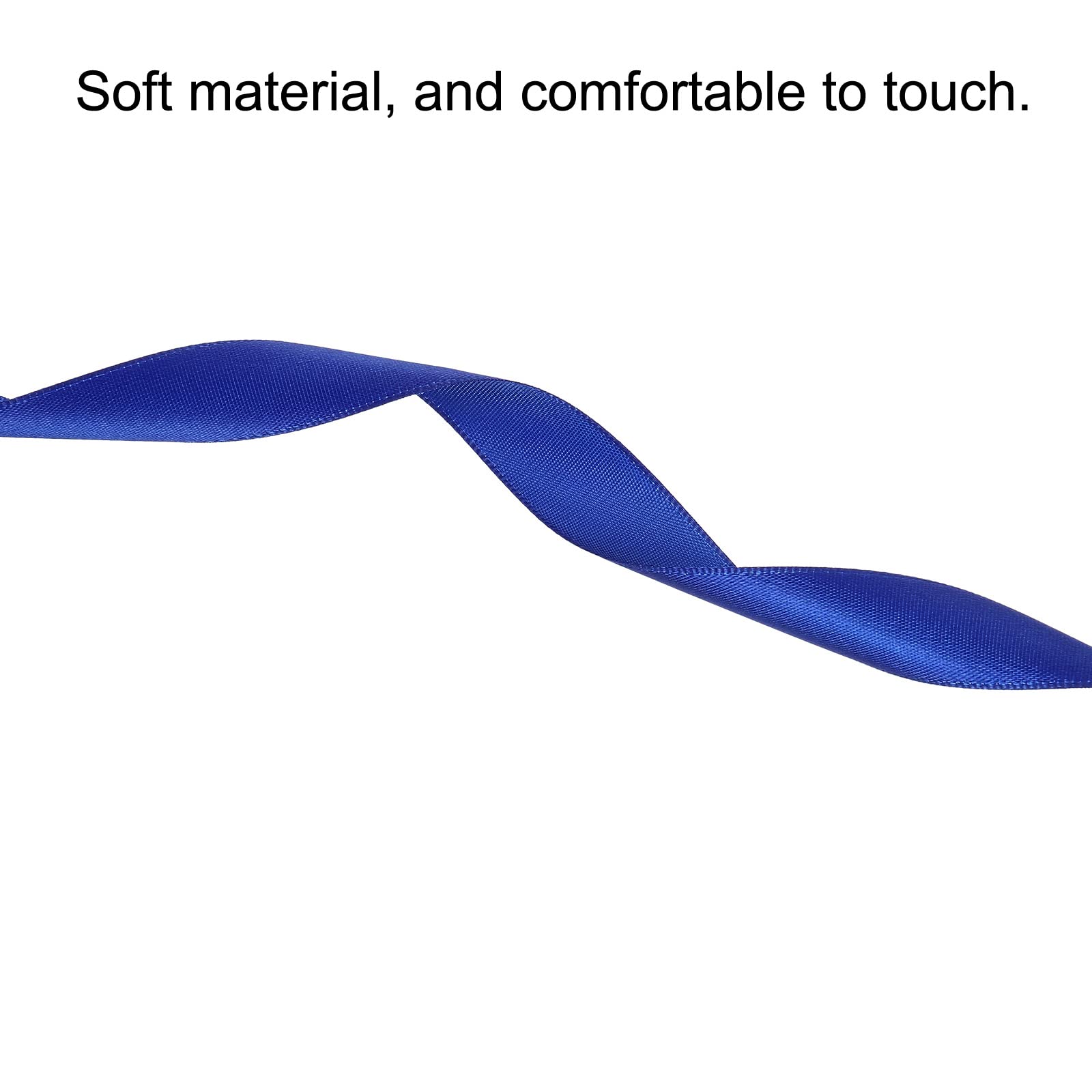 PATIKIL 0.79 Inch Wide 100 Yards Satin Ribbon, Solid Crafts Roll for Party Home DIY Wrapping Decoration Dark Blue - Image 3