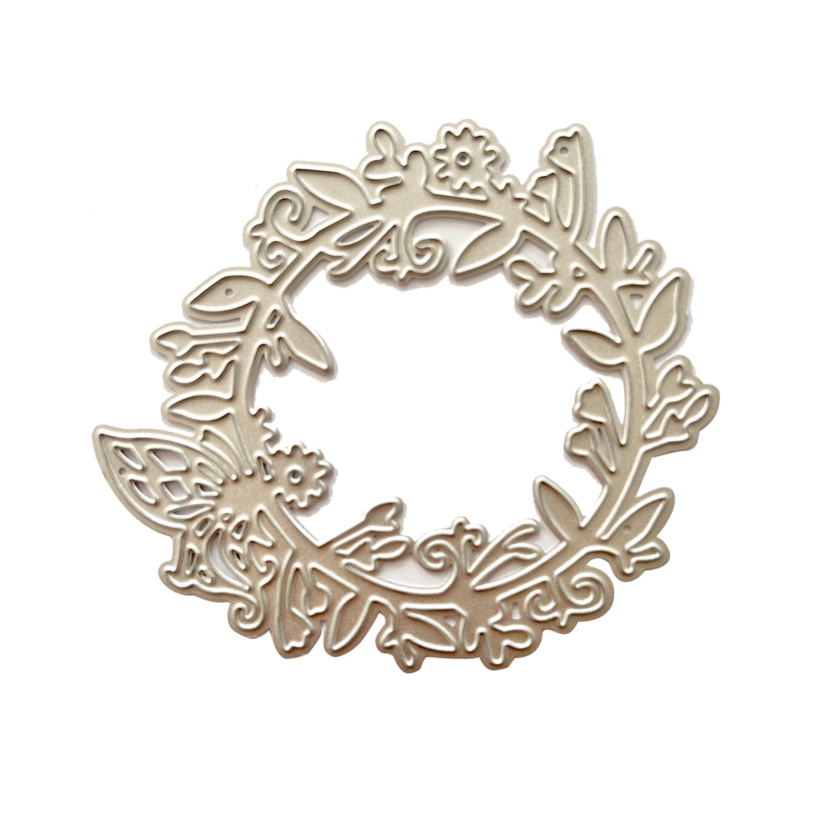 Flower Wreath Metal Cutting Dies Craft Carbon Steel Embossing Template Stencil Scrapbooking for Card Die Cuts Mold