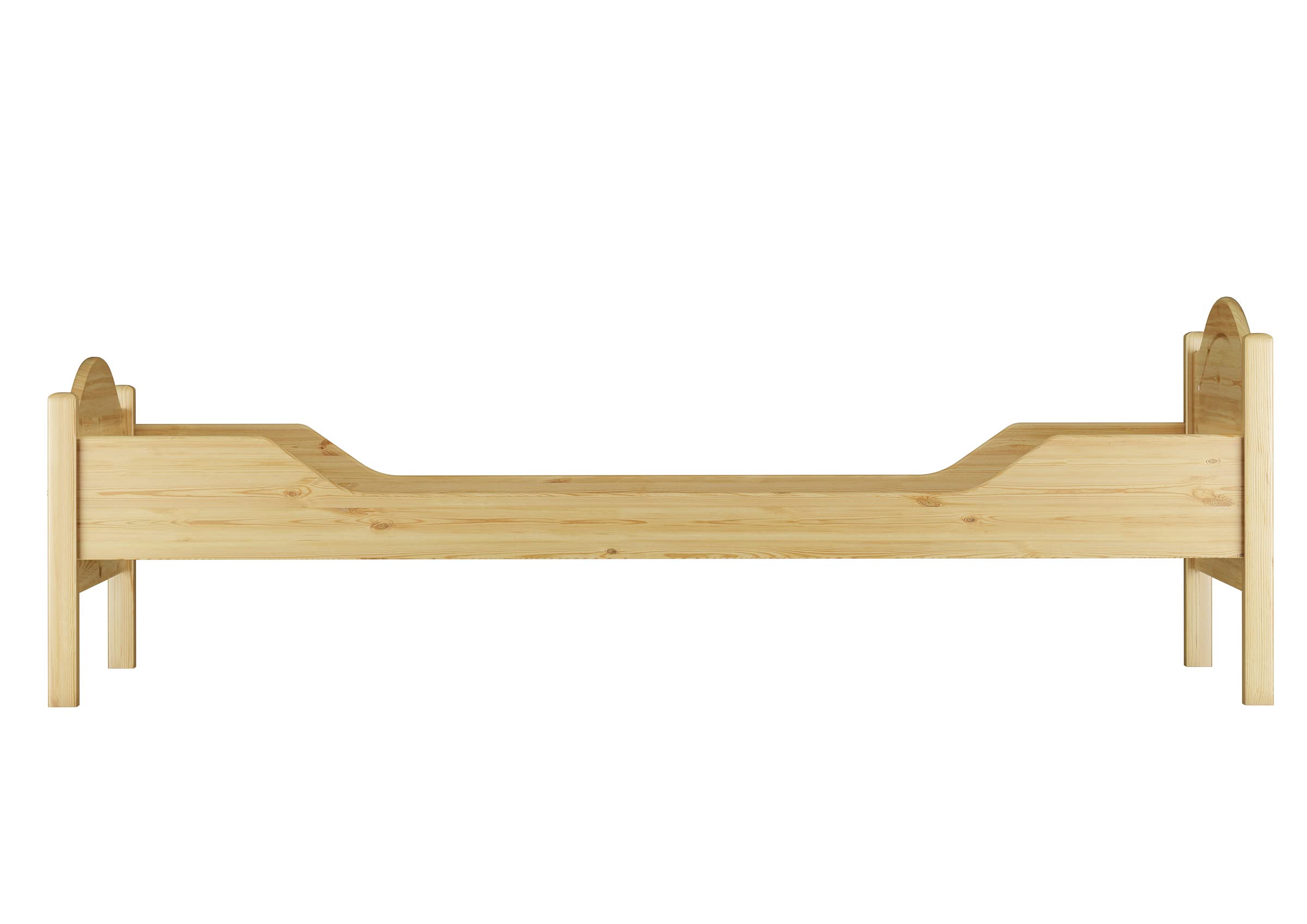 Bianco letto classico anche PER ANZIANI 100x200 Pino con