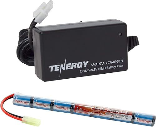 Tenergy Airsoft - Batería de 84 V 1600 mAh NiMH Stick de alto rendimiento con mini conector Tamiya batería de repuesto para rifle Airsoft AEG