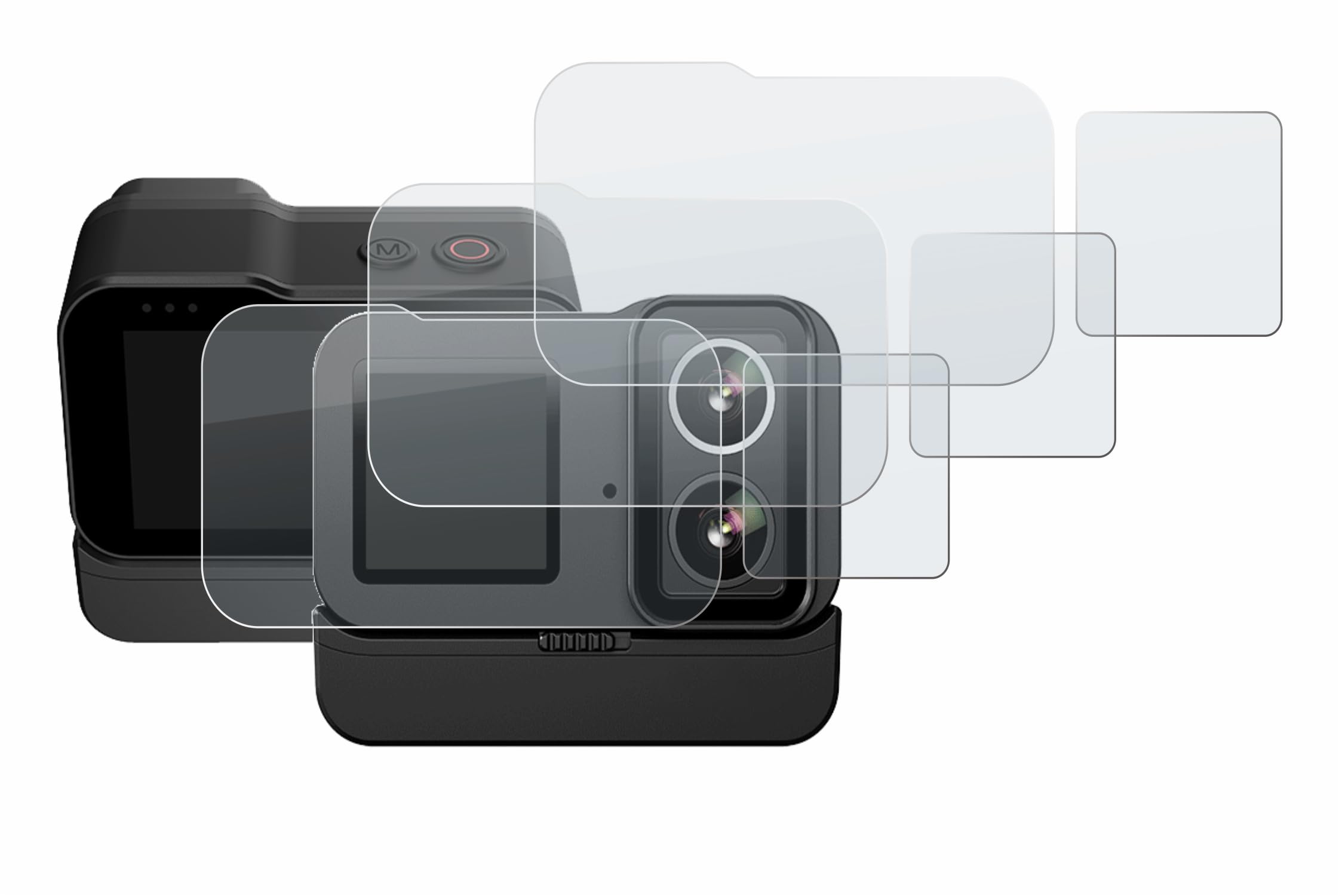 brotect Anti-Glare Glass Screen Protector Matte for SJCAM SJ20 Dual Lens (3 Pack) - Anti-Scratch 9H Protection Film