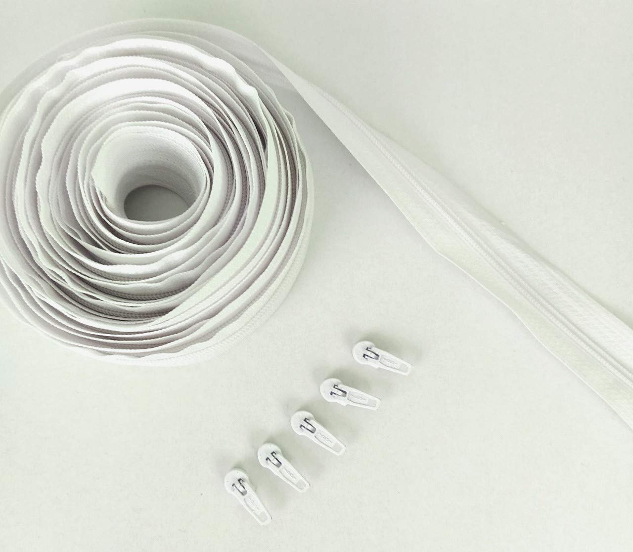 White Zipper Roll 10 Meter, Zip Runner 25