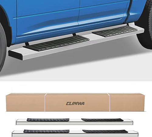 Miniatura 7 de Estribos de 6 pulgadas compatibles con Ford F250 F350 Superduty Super Duty 2017-2025 Estribos de cabina de acero inoxidable de alta luz, escalones