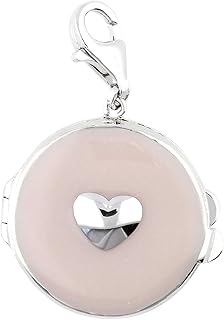 ESCH91162A000 - Colgante de plata de ley 925 para mujer, diseño de corazón, color rosa