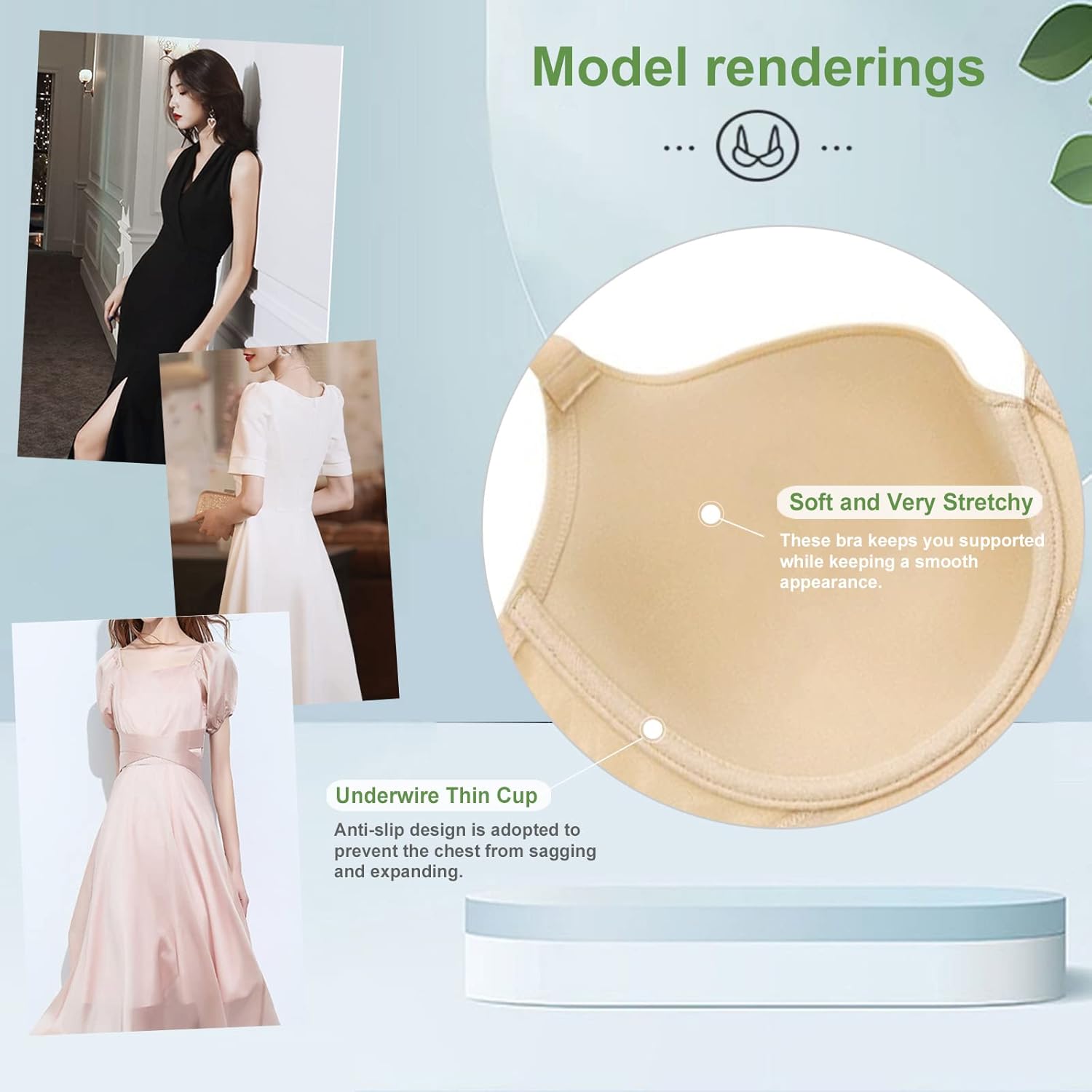 Women's Push Up Bra,Full-Coverage Underwire Bra,Hide Back Fat Deep Cup Bra,Smoothing T-Shirt Bra,Sculpting Uplift Bra - Image 6