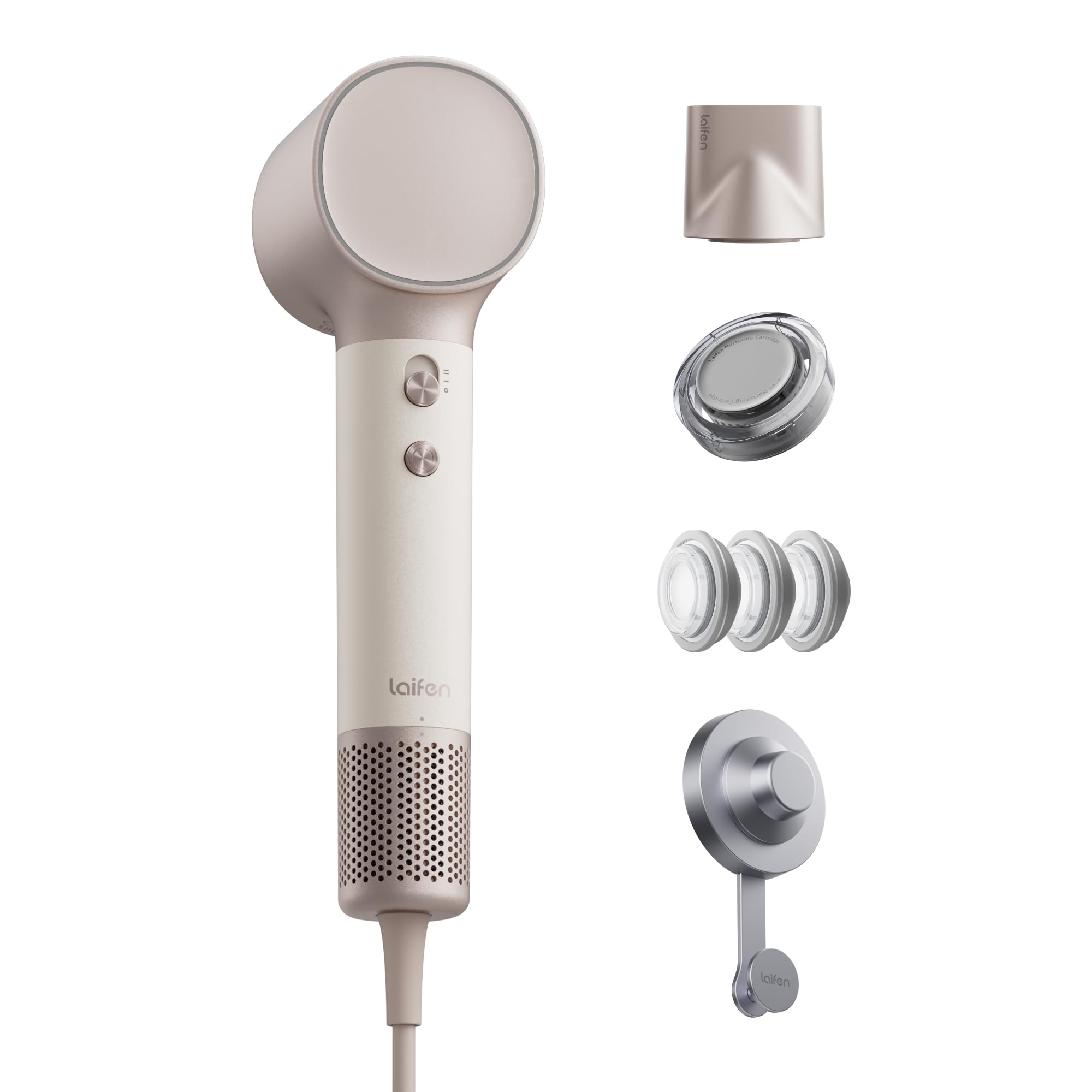 Laifen Neo Special Haartrockner mit Wandhalterung, Öl-Infusion, Champagner