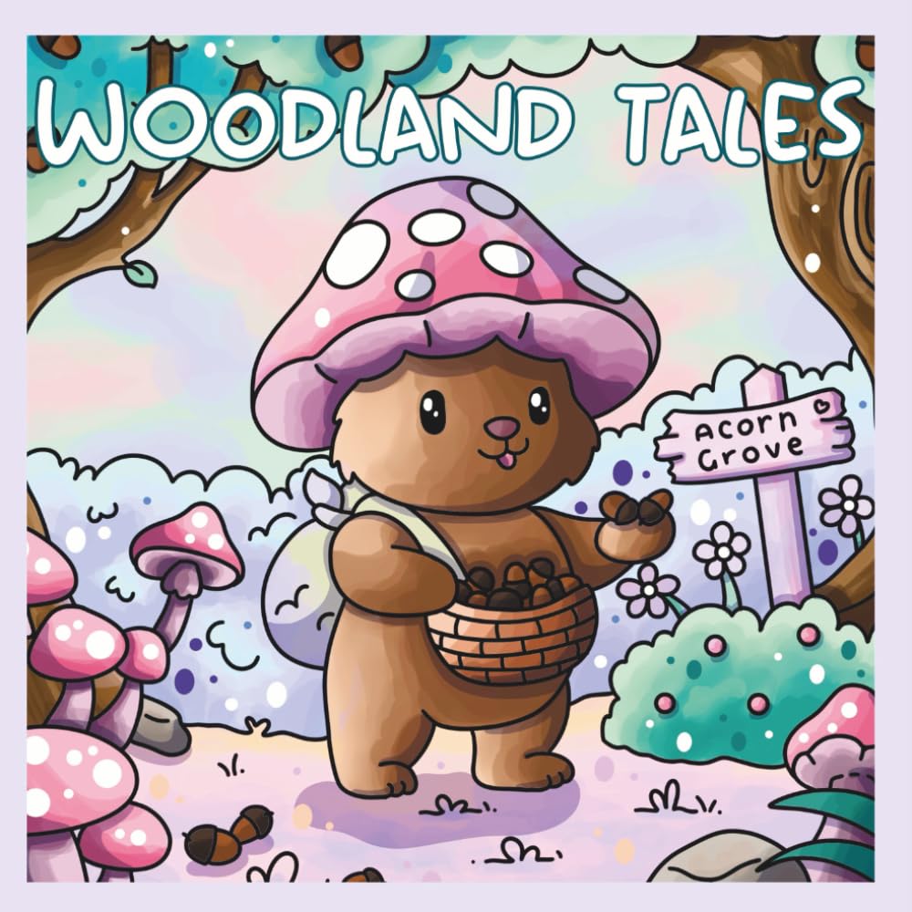 Woodland Tales: A cute and cozy colouring book
