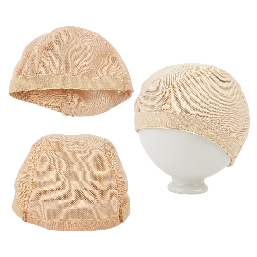 GOMAKERER 4 Pcs Doll Wig Net Caps