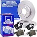 ATE Bremsscheiben-Set 2x Bremsscheiben Ø256 mm + Bremsbeläge Hinten Ersatzteile für Bremsanlage Hinterachse passend für VW- und SKODA-Modelle