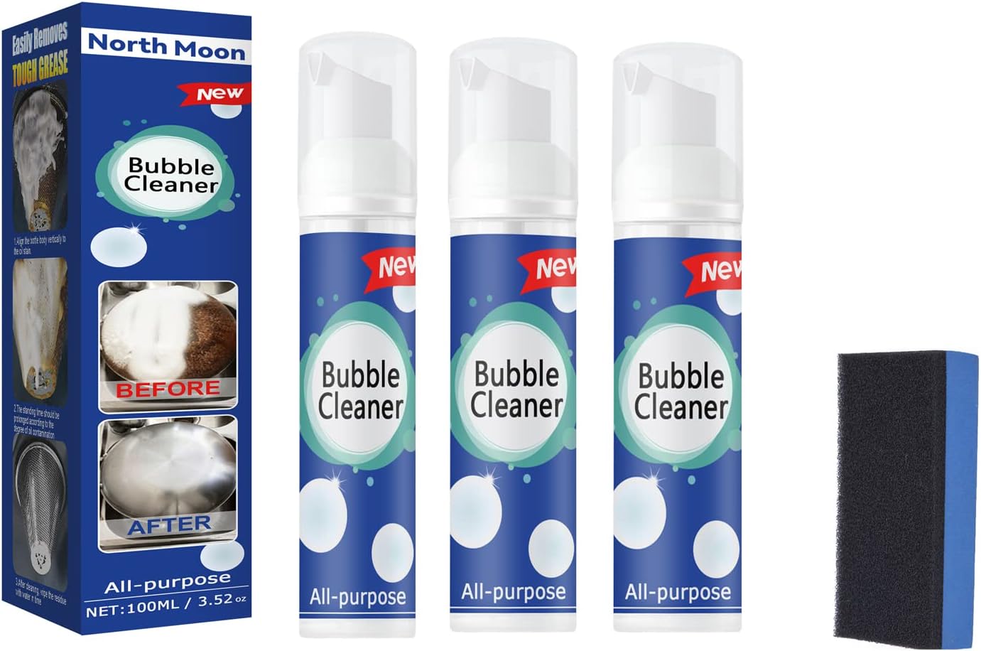 Bubble Foam Cleaner,2023 New Bubble Spray Cleaner 100ml,all Purpose