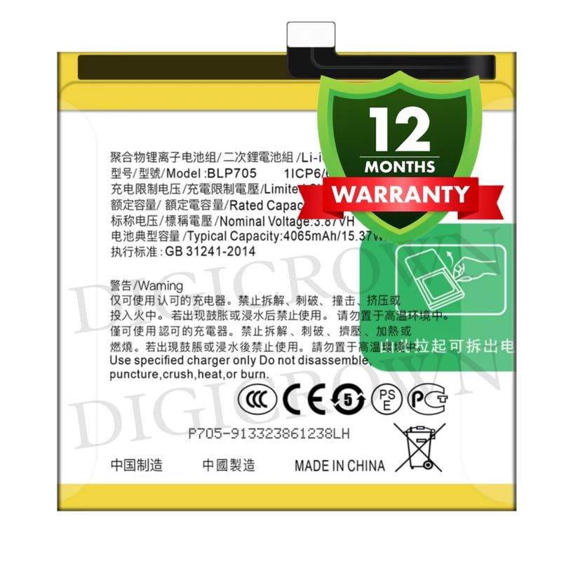 Image of Original BLP705 Battery Compatible for Oppo Reno 10X Zoom (CPH1919, PCCM00) - (4065mAh) - 1 Year Warranty DF7