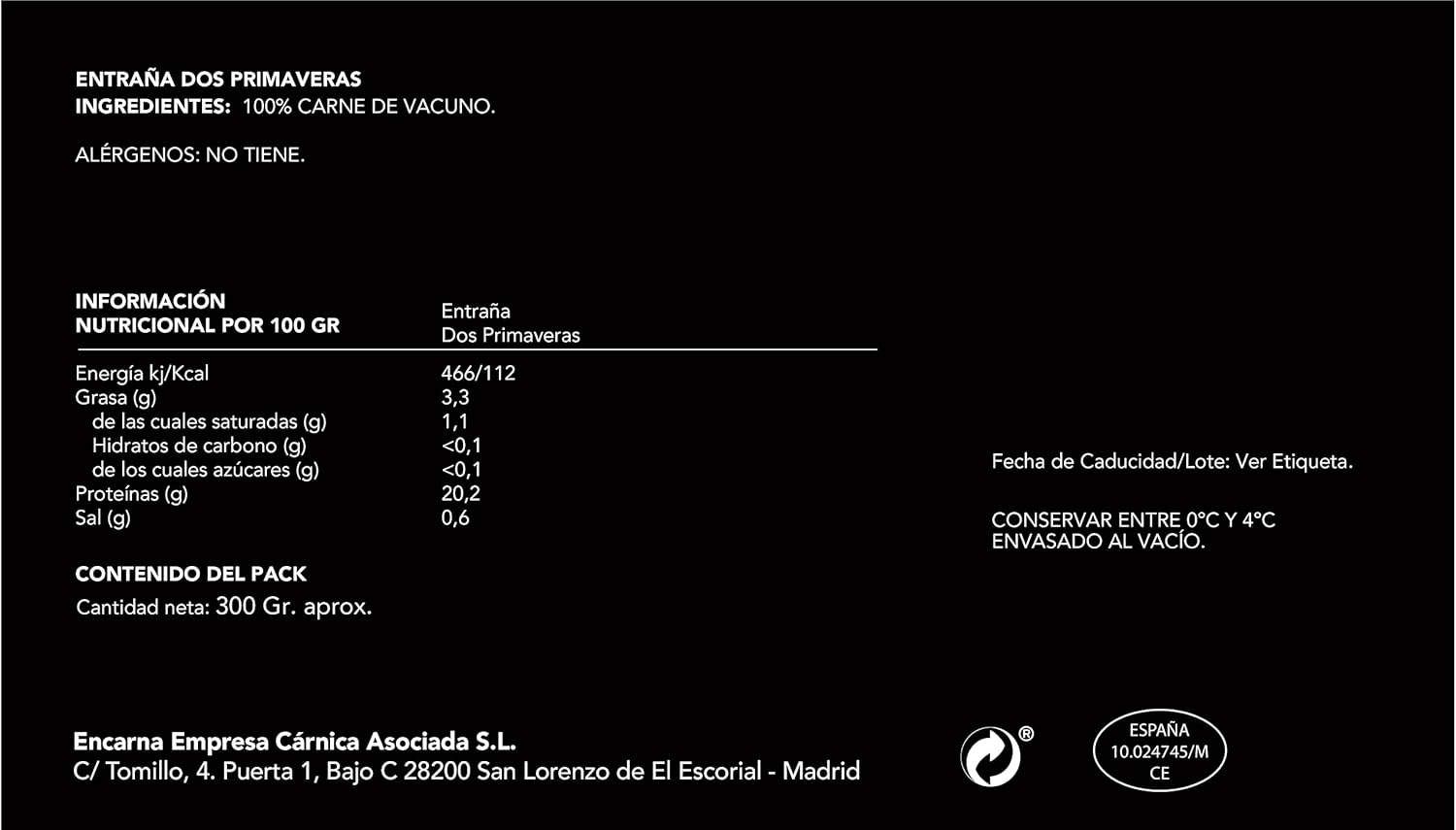 La Finca entraña de ternera, 300gr - Imagen 2