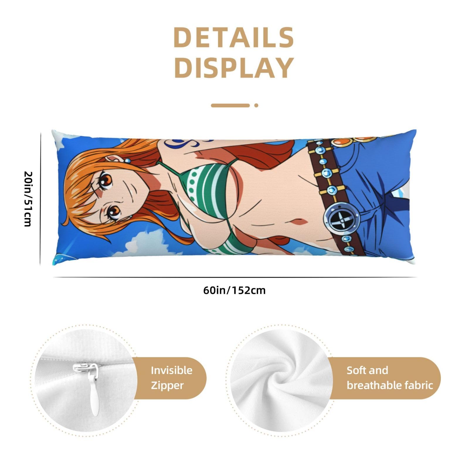 Amazon｜抱き枕カバー ワンピース ナミ 抱き枕 クッションカバー 枕