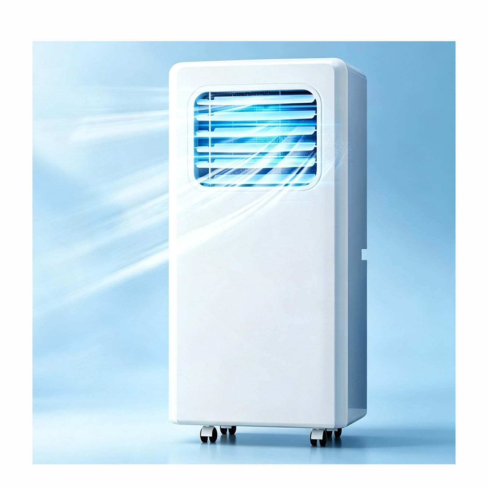 Condizionatore Portatile 3 In 1, Unità Climatizzatore Potente 10000 BTU, Condizionatore A Pavimento Alte Prestazioni, Raffredda Fino A 350 Piedi², Per Soggiorno