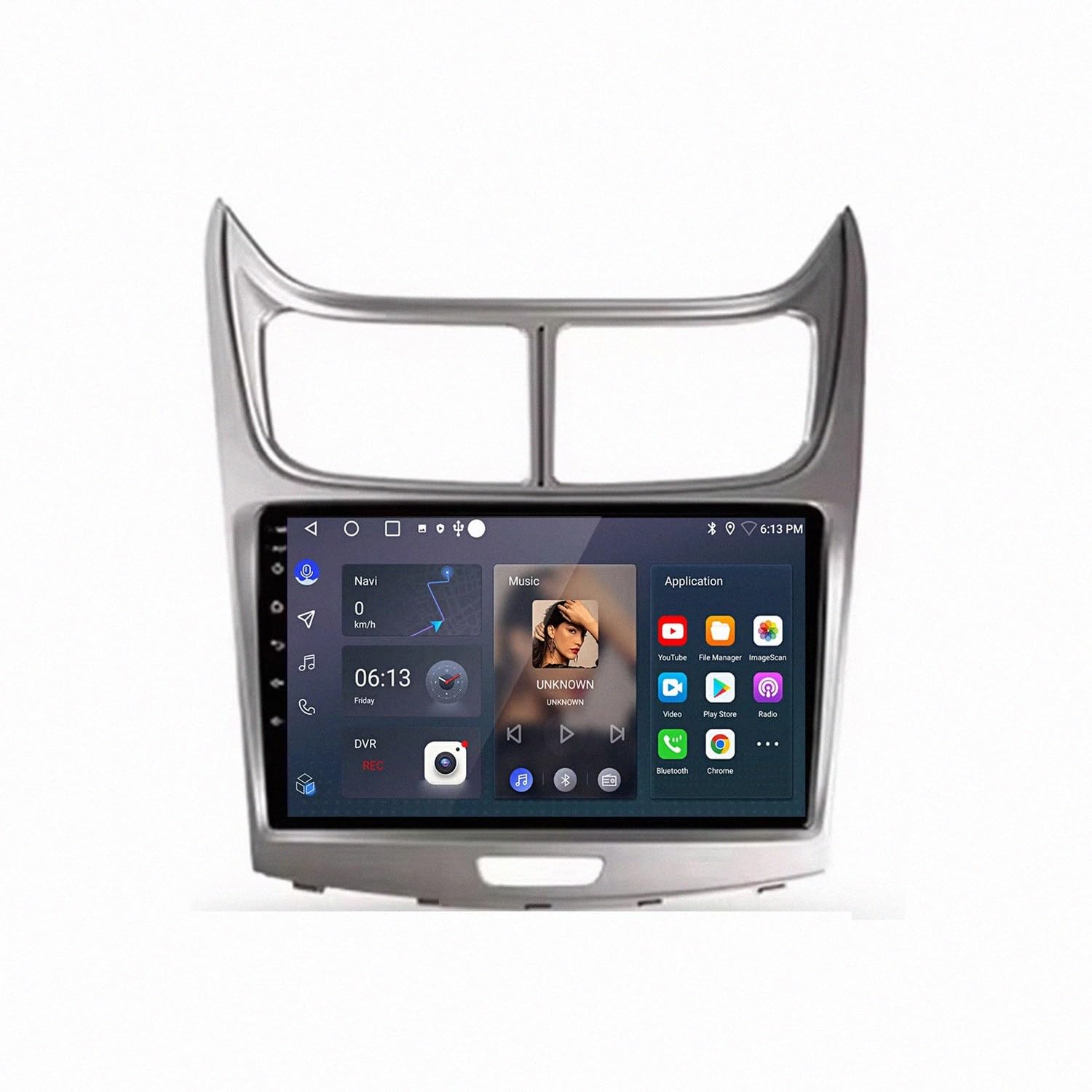 Touchscreen Auto Radio per Chevrolet Sail 2010-2014 Wireless Carplay Android Auto Stereo Bluetooth Ips con Pantalla Táctil con Gps Navigatore/Swc/Mirror, 4 Nucleo 2G+32G